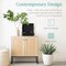 Best Choice Products 2-Door Rattan Storage Cabinet, Accent Furniture, Cupboard w/ Non-Scratch Foot Pads